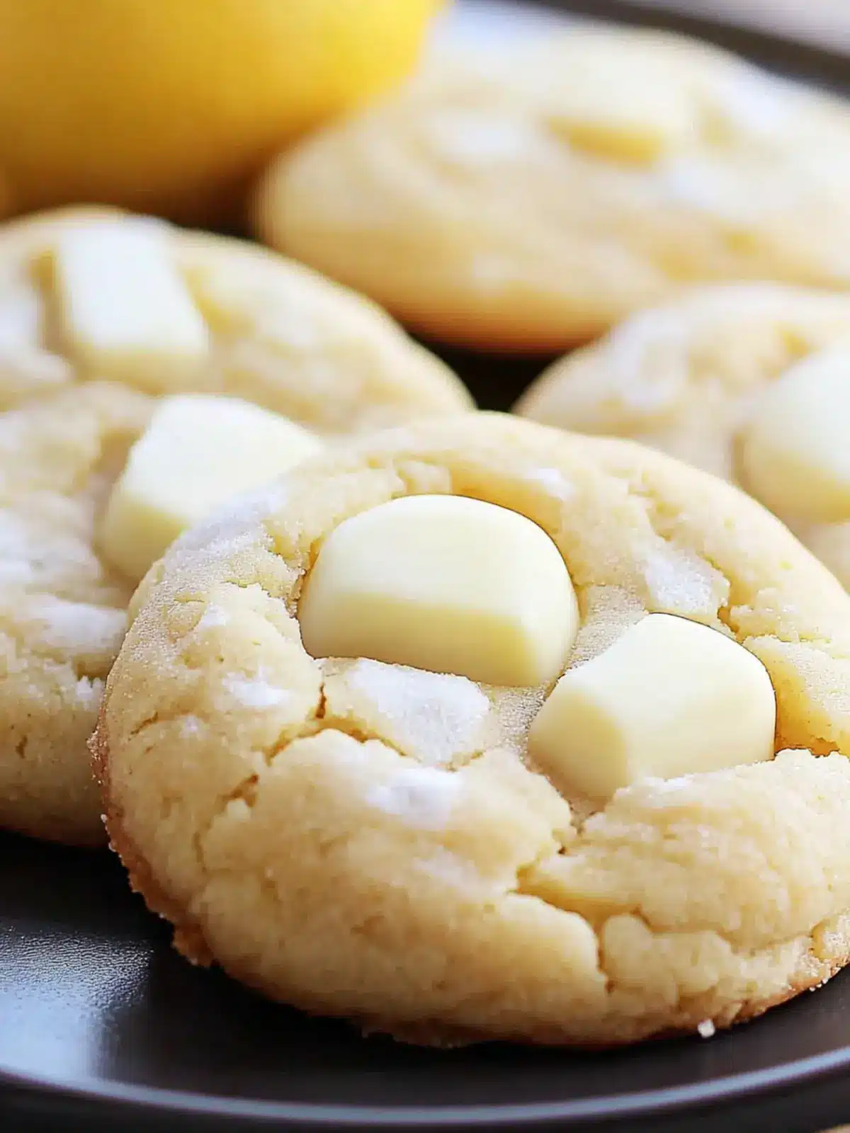 5-Ingredient Lemon White Chocolate Cookies