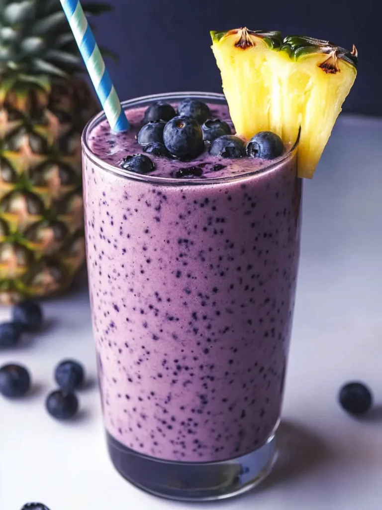 Best Blueberry Pineapple Smoothie