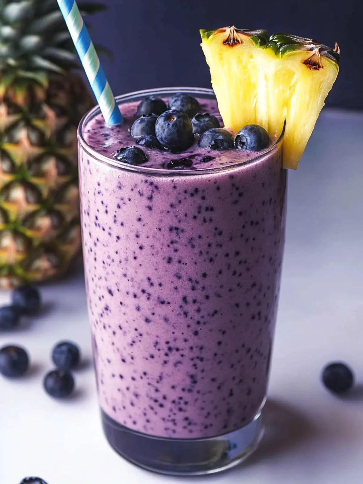 Best Blueberry Pineapple Smoothie