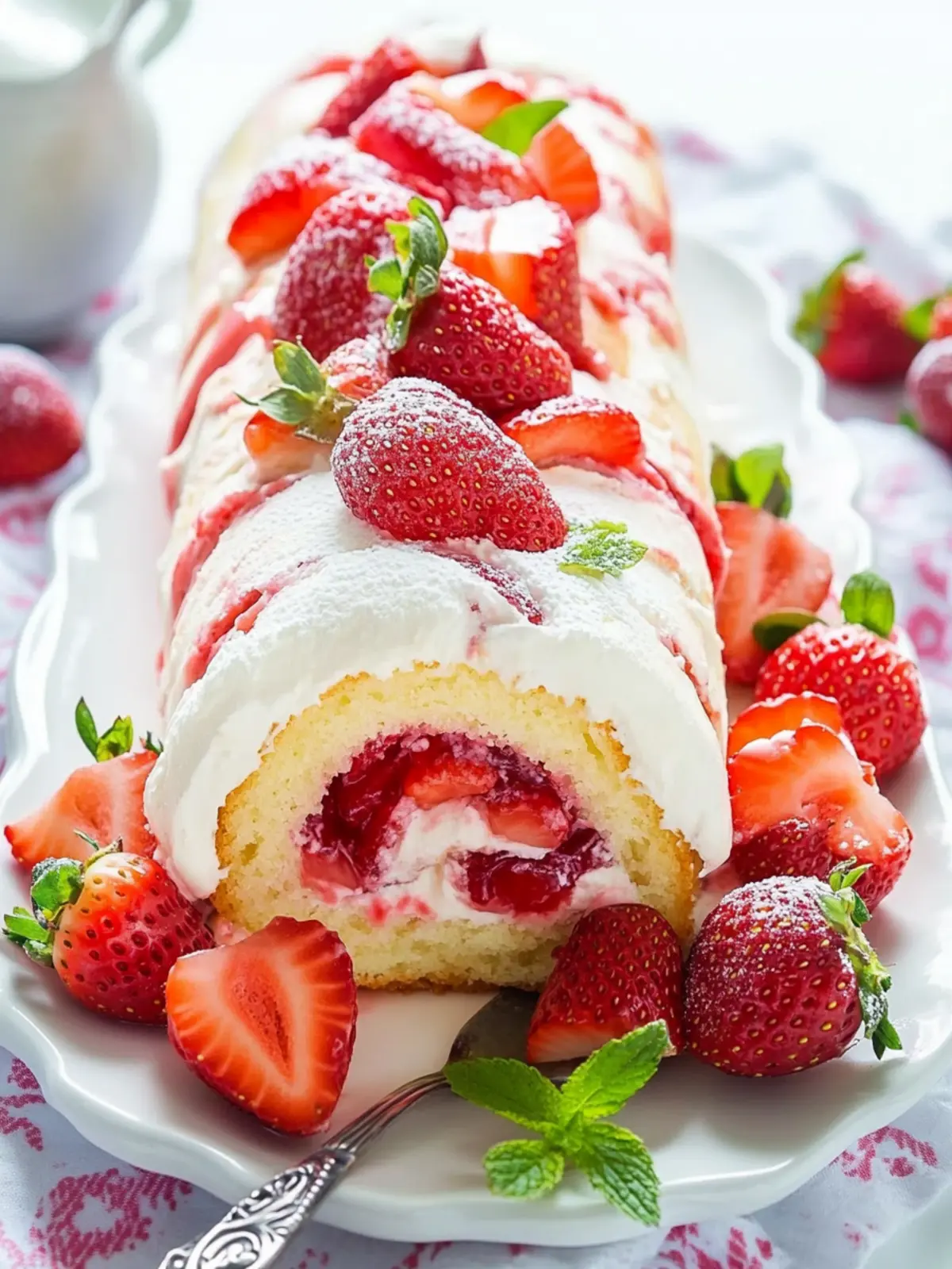 Delicious Easy Strawberry Cake Roll for Sweet Moments 3 Easy Strawberry Cake Roll