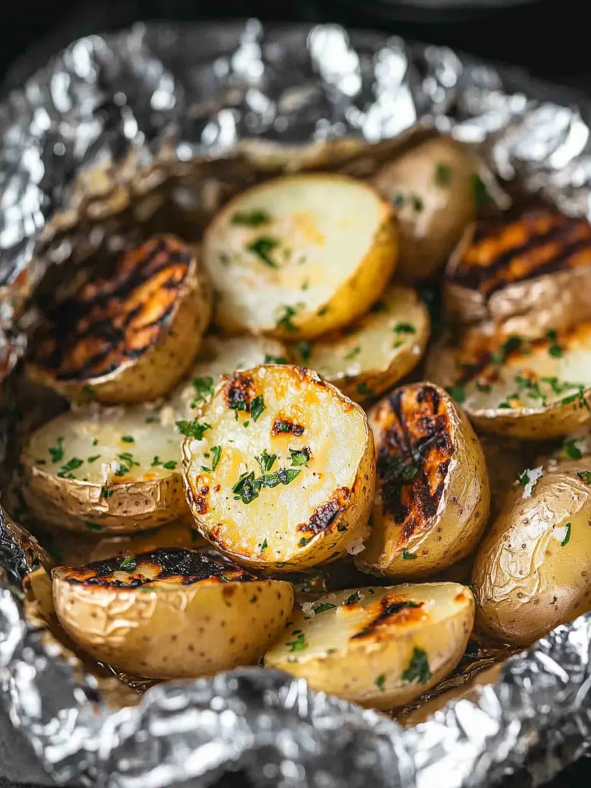 Deliciously Grilled Potatoes in Foil: A Flavorful Twist! 2 Grilled Potatoes in Foil