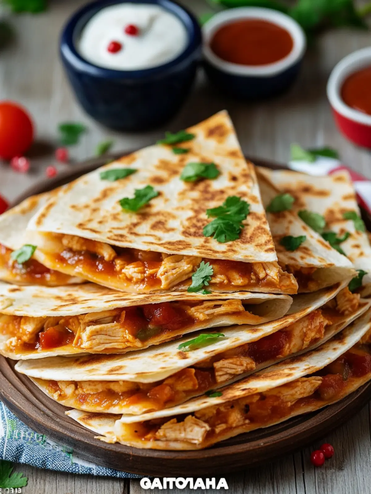 4th of July Mini BBQ Chicken Quesadilla Triangles to Wow Guests 3 4th of July Mini BBQ Chicken Quesadilla Triangles