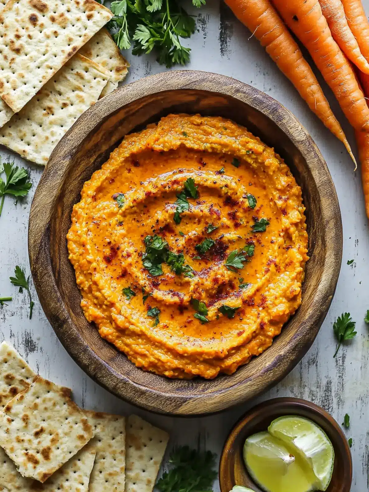 Spicy Harissa Carrot Dip: A Flavor Boost for Any Snack! 4 Harissa Carrot Dip