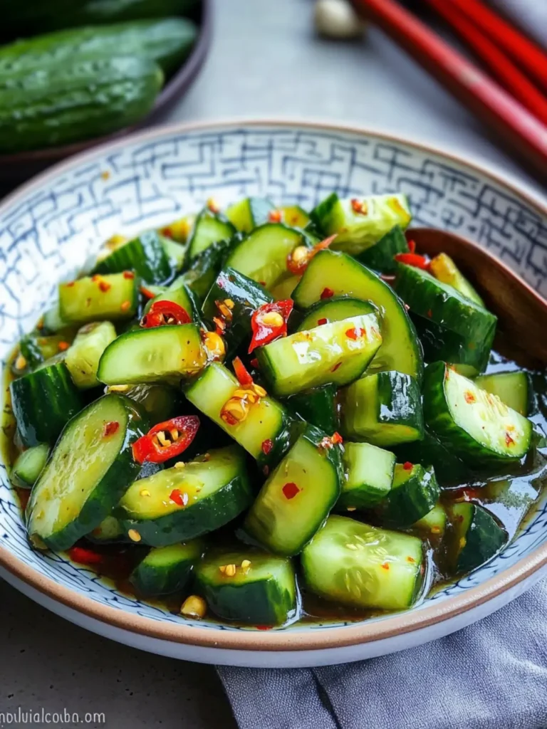 Chinese Spicy Cucumber Salad