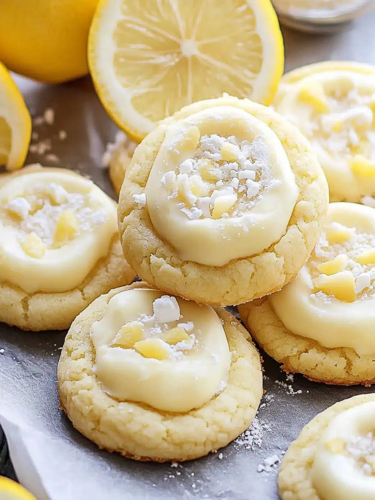 5-Ingredient Lemon White Chocolate Cookies