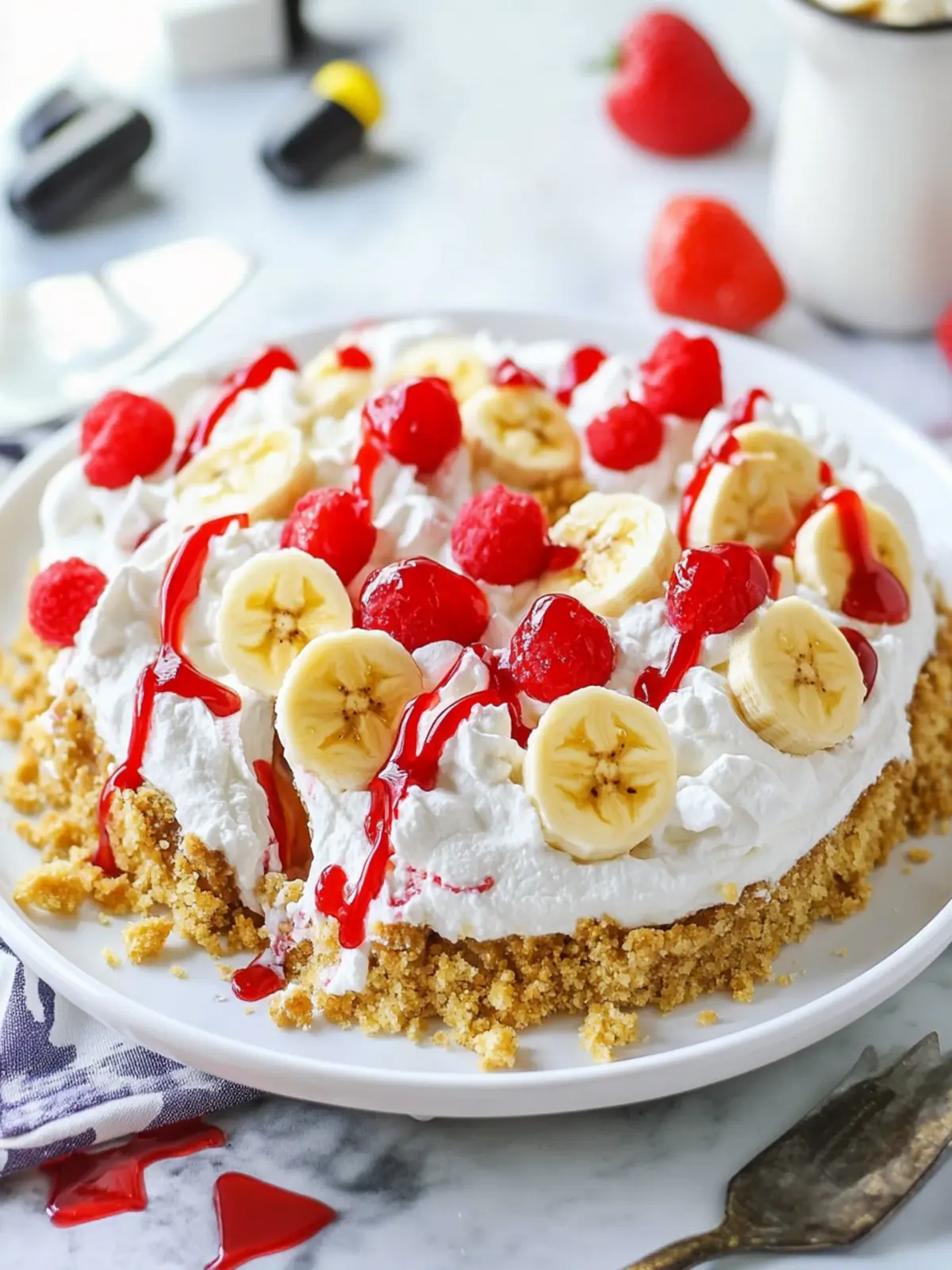 No-Bake Banana Split Pie: A Sweet Twist on Classic Comfort 5 No-Bake Banana Split Pie