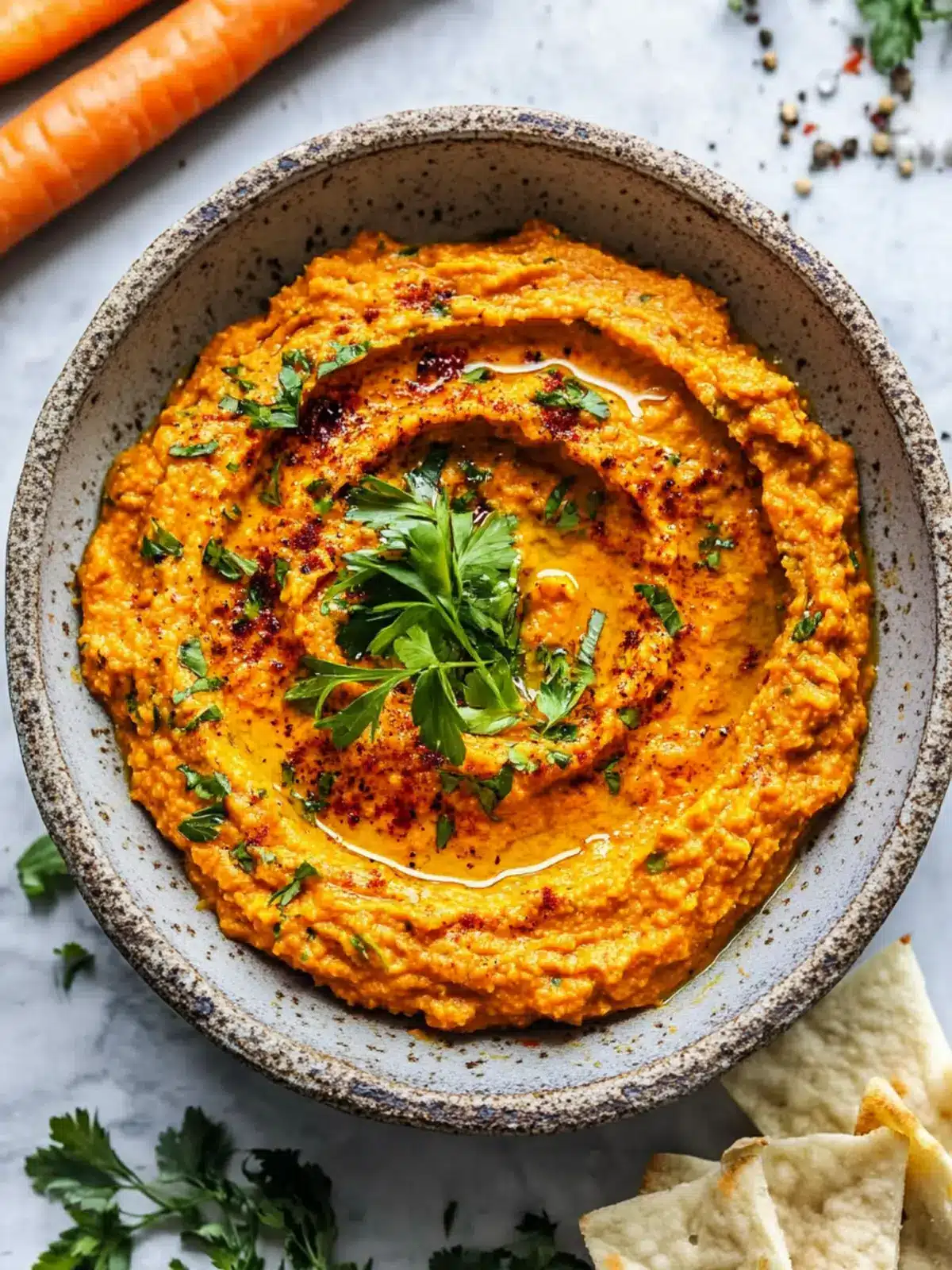 Spicy Harissa Carrot Dip: A Flavor Boost for Any Snack! 3 Harissa Carrot Dip