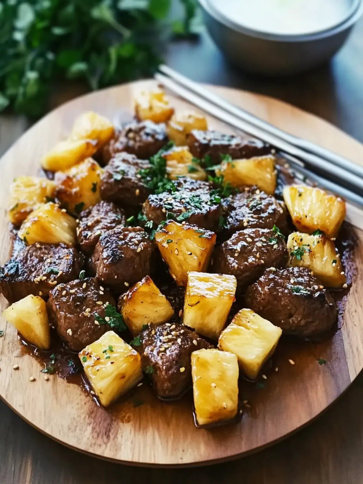 Father's Day Extra Tender Garlic Pineapple Steak Bites Delight 2 Father's Day Extra Tender Garlic Pineapple Steak Bites