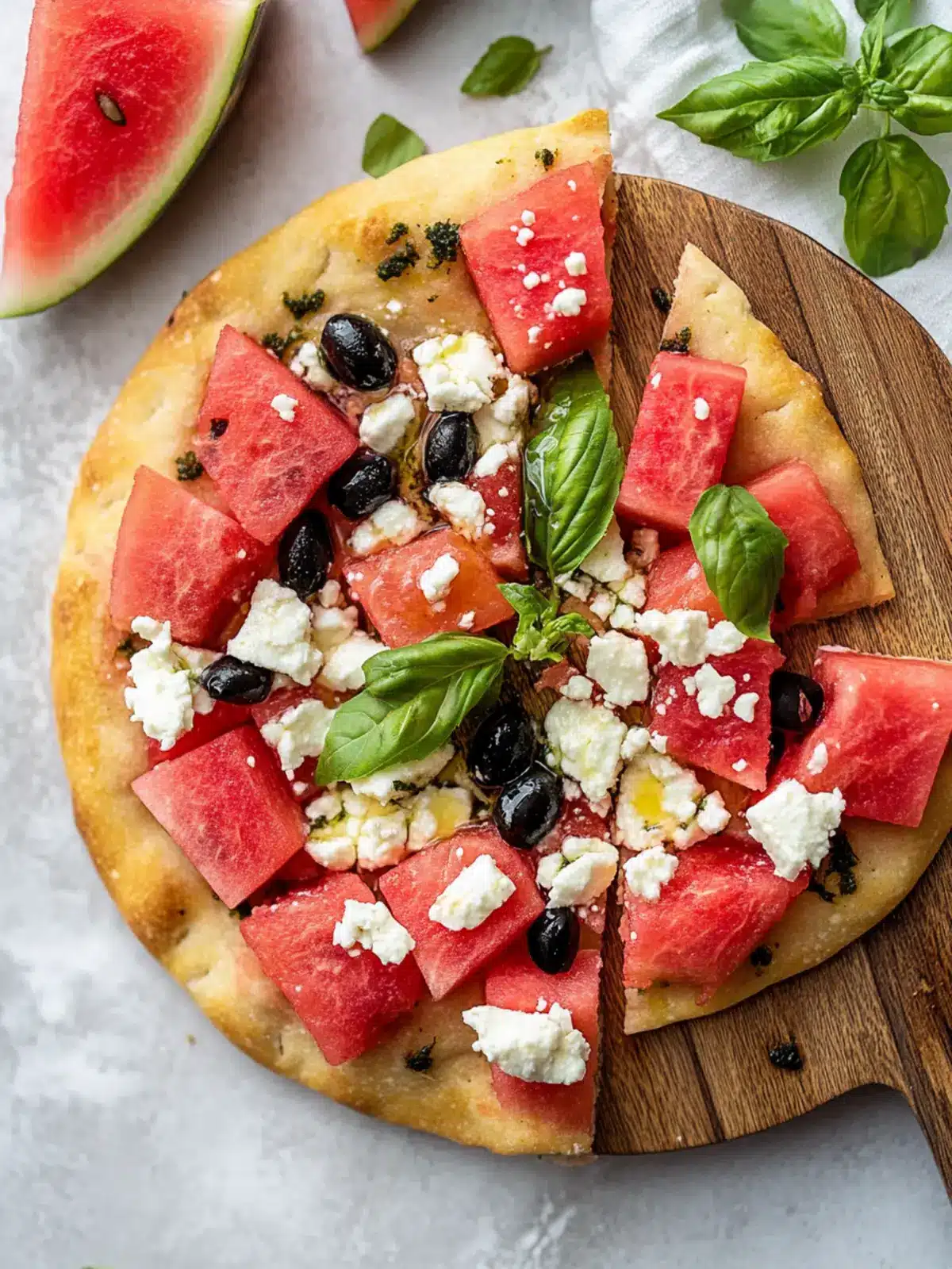 Watermelon and Feta Flatbread
