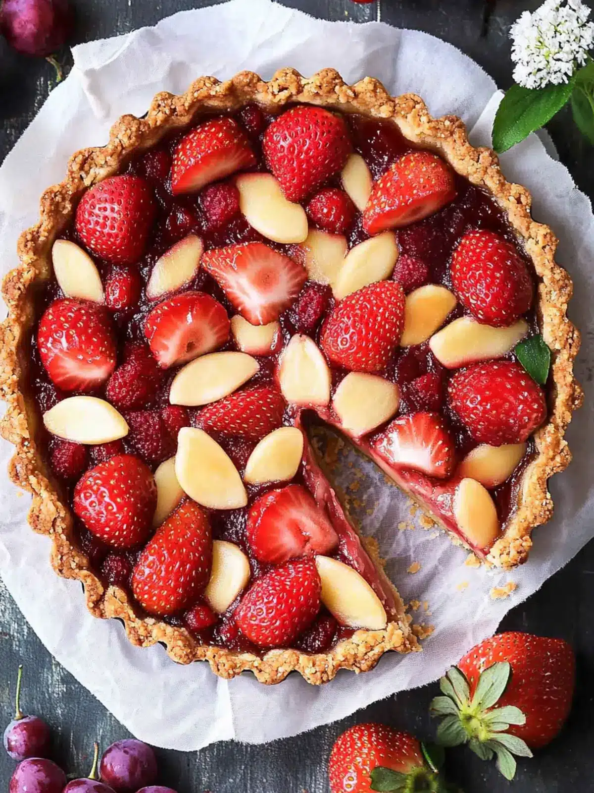 Delicious Strawberry Frangipane Tart to Brighten Your Day 4 Strawberry Frangipane Tart
