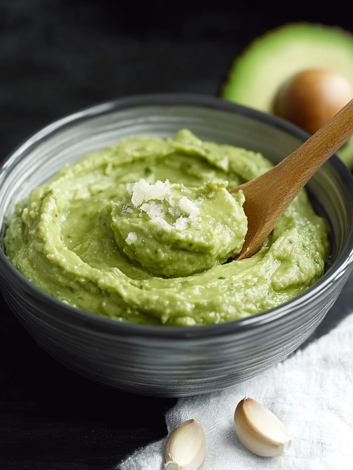 Simple Garlic Avocado Spread