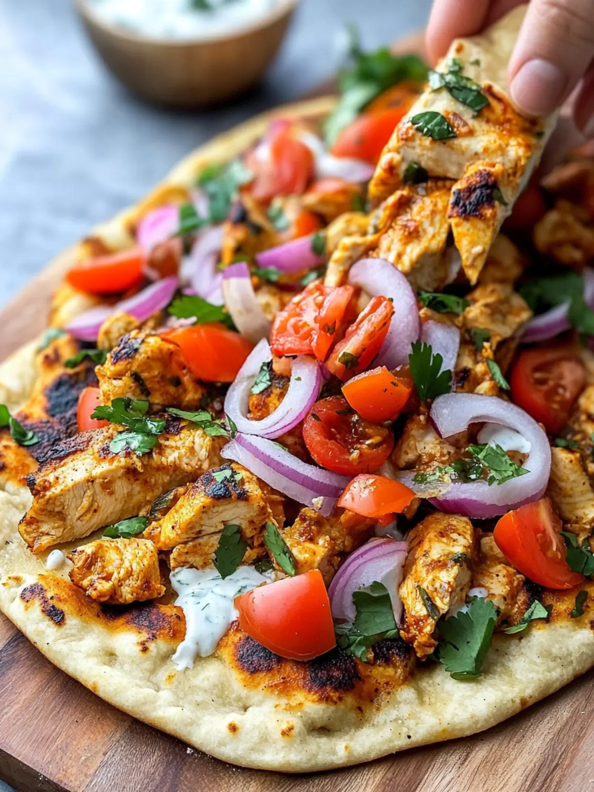 Chicken Shawarma Flatbread