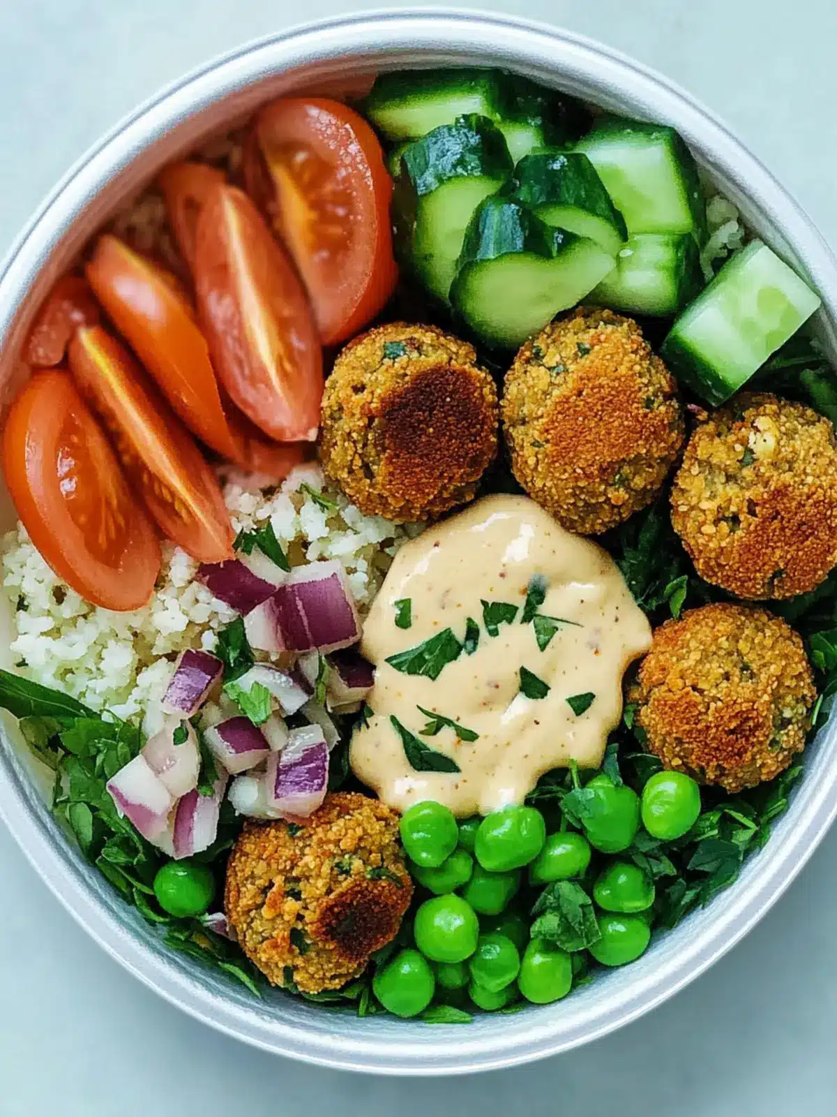Delicious Disability Month Meal-Prep Falafel Bowls with Tahini 3 Disability Month Meal-Prep Falafel Bowls with Tahini Sauce