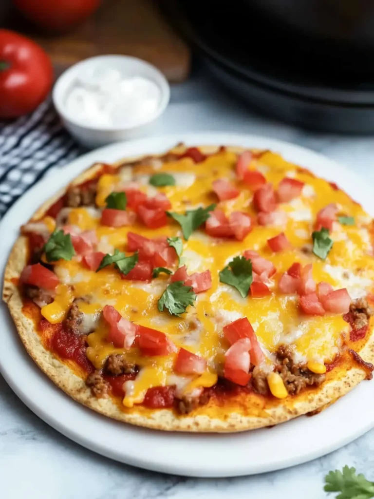 Copycat Taco Bell Mexican Pizza (How to Make in Air Fryer)