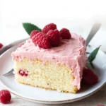 Almond Cake with Raspberry Frosting