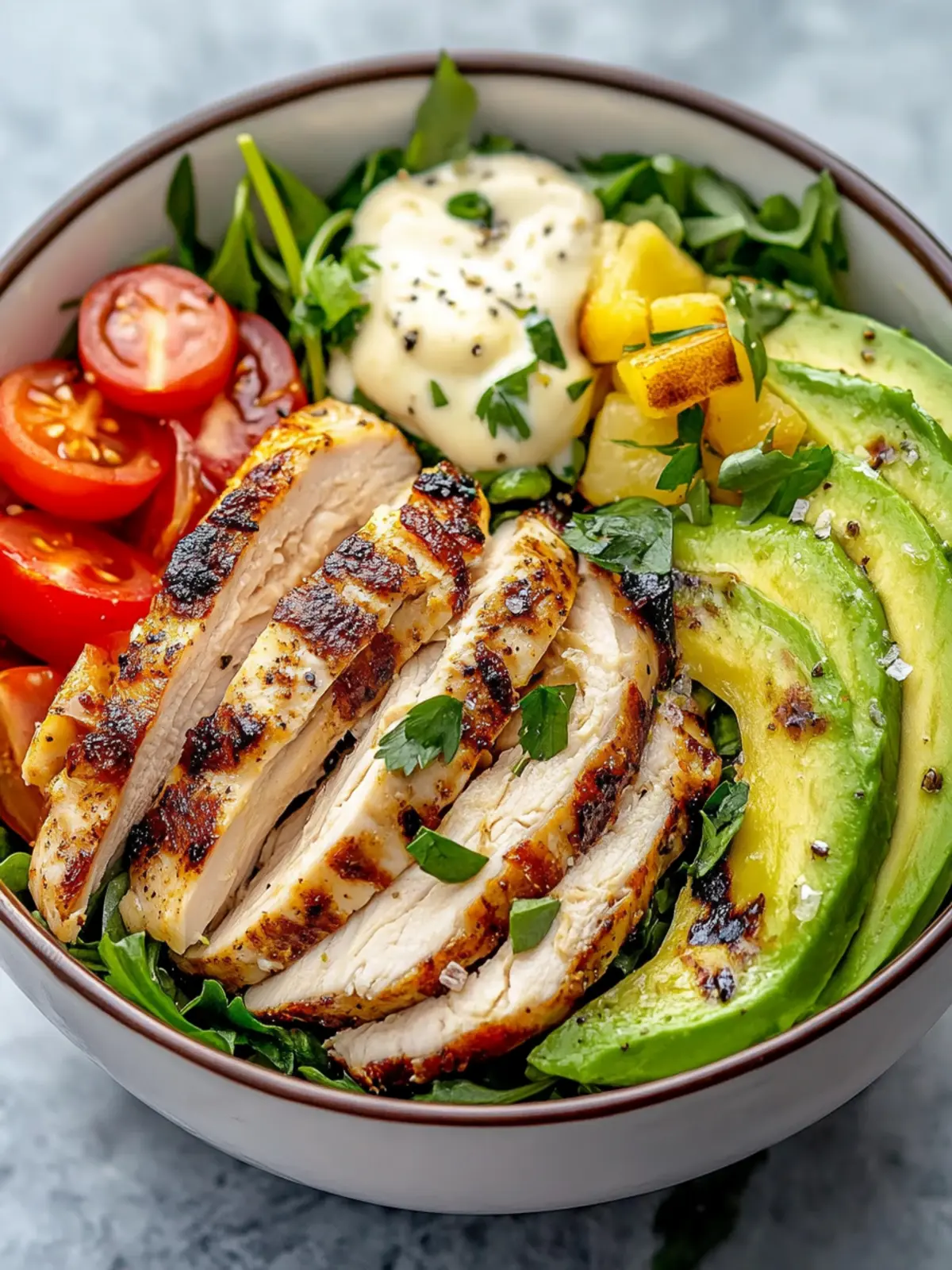 Savor the Flavor with a Healthy Chicken Avocado Bowl 3 Healthy Chicken Avocado Bowl