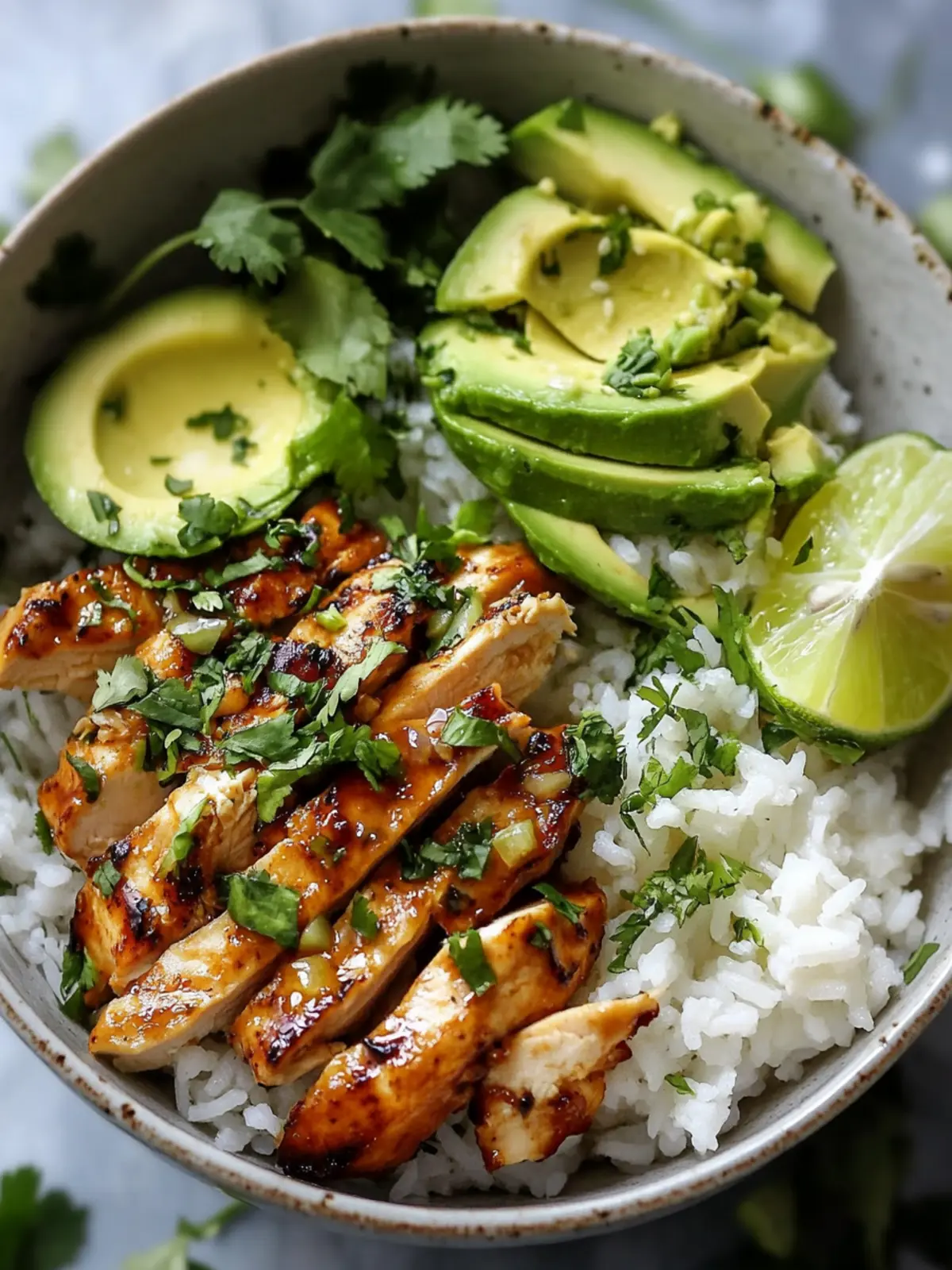 Zesty Honey Lime Chicken & Avocado Rice Bowl Delight 2 Honey Lime Chicken & Avocado Rice Bowl