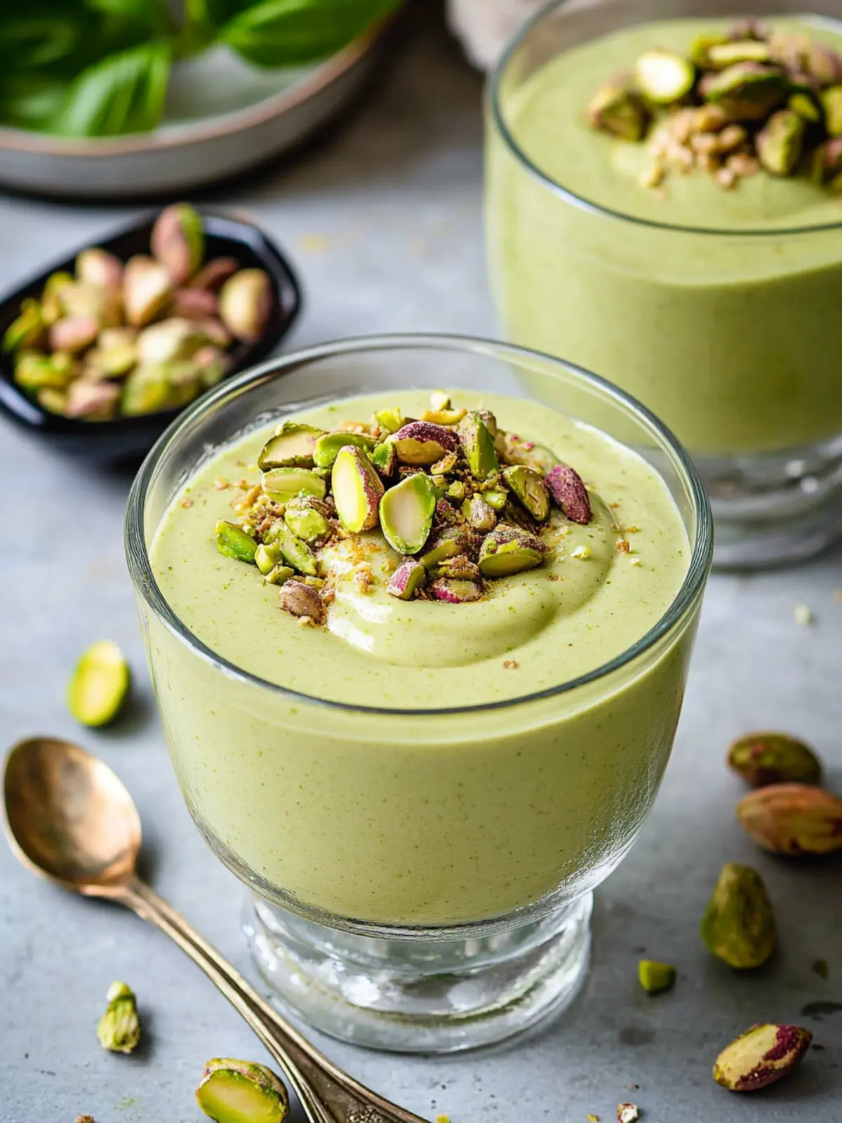 Creamy Pistachio Pudding with Coconut Whip Delight 3 Pistachio Pudding