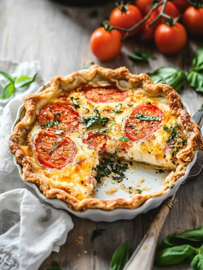Southern Tomato Pie Without Mayo