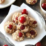 Cherry No-Bake Cookies