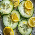 Crispy Cucumber Snack with Tangy Lemon Drizzle