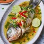 Thai Steamed Fish with Garlic, Chilli & Lime