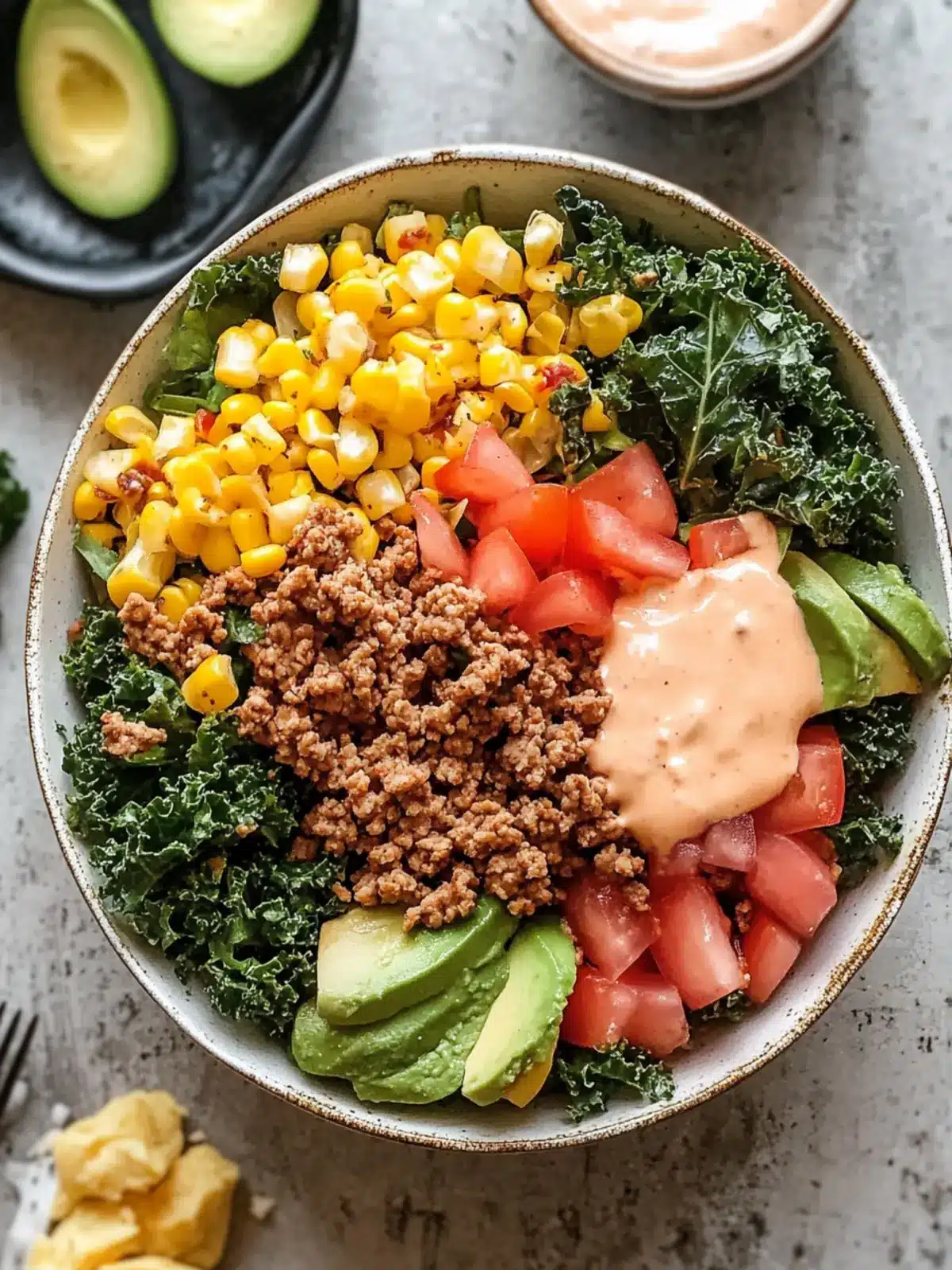 Easy Kale Taco Salads with Ground Turkey for a Fresh Twist 2 Easy Kale Taco Salads with Ground Turkey