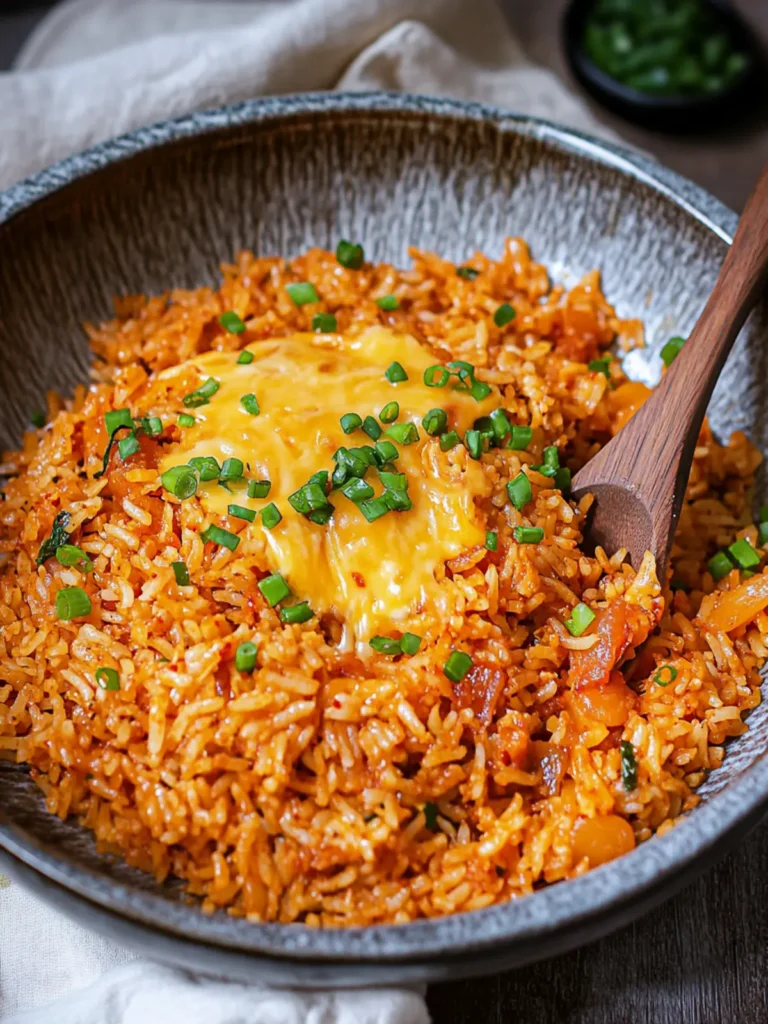 Cheese Sauce Kimchi Fried Rice