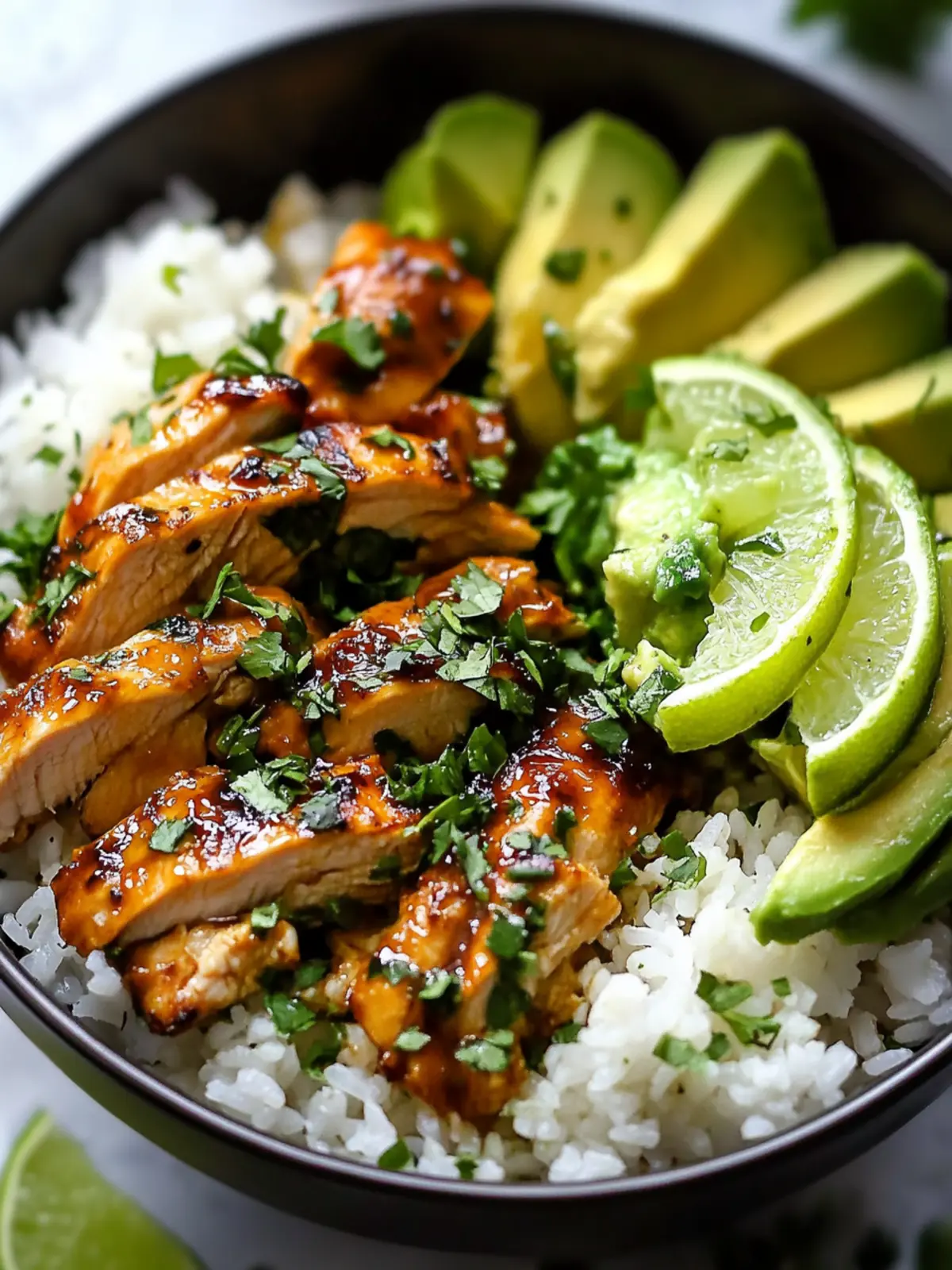 Zesty Honey Lime Chicken & Avocado Rice Bowl Delight 5 Honey Lime Chicken & Avocado Rice Bowl
