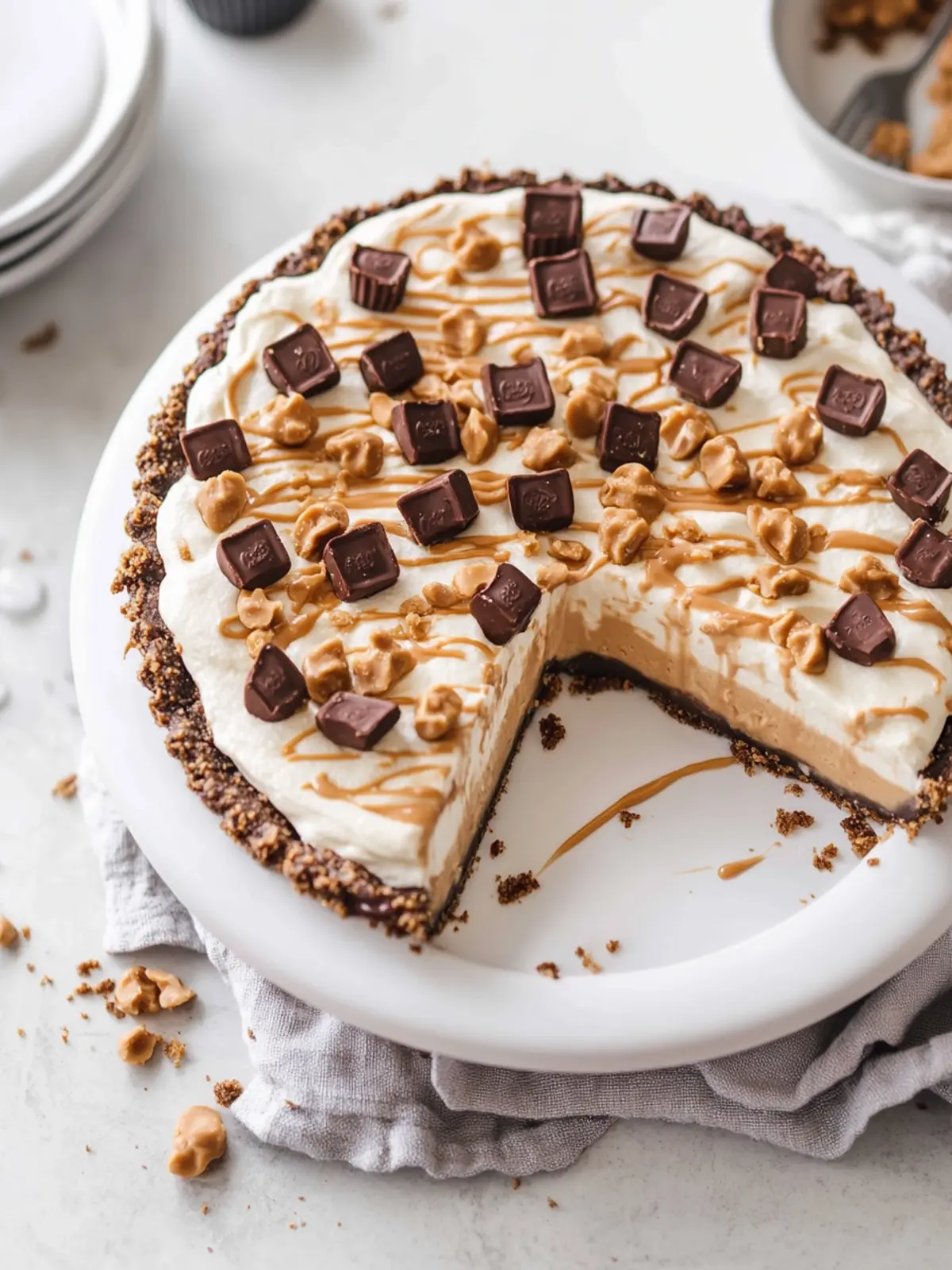 Deliciously Easy Reese's Peanut Butter Cups Pie to Savor 4 Easy Reese's Peanut Butter Cups Pie