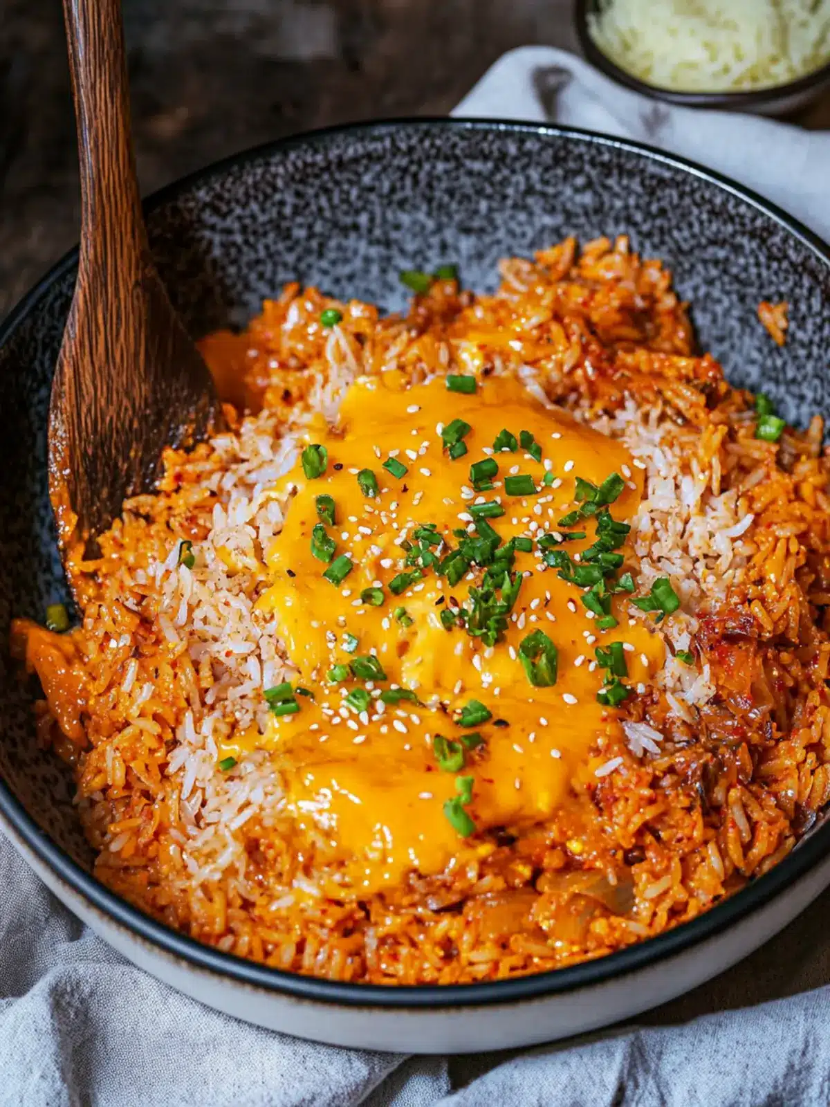 Cheese Sauce Kimchi Fried Rice: Your Comfort Food Upgrade 3 Cheese Sauce Kimchi Fried Rice