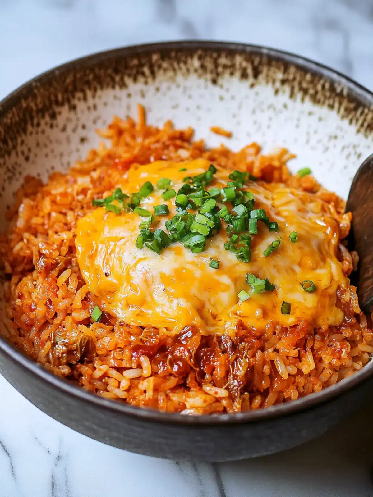 Cheese Sauce Kimchi Fried Rice: Your Comfort Food Upgrade 2 Cheese Sauce Kimchi Fried Rice