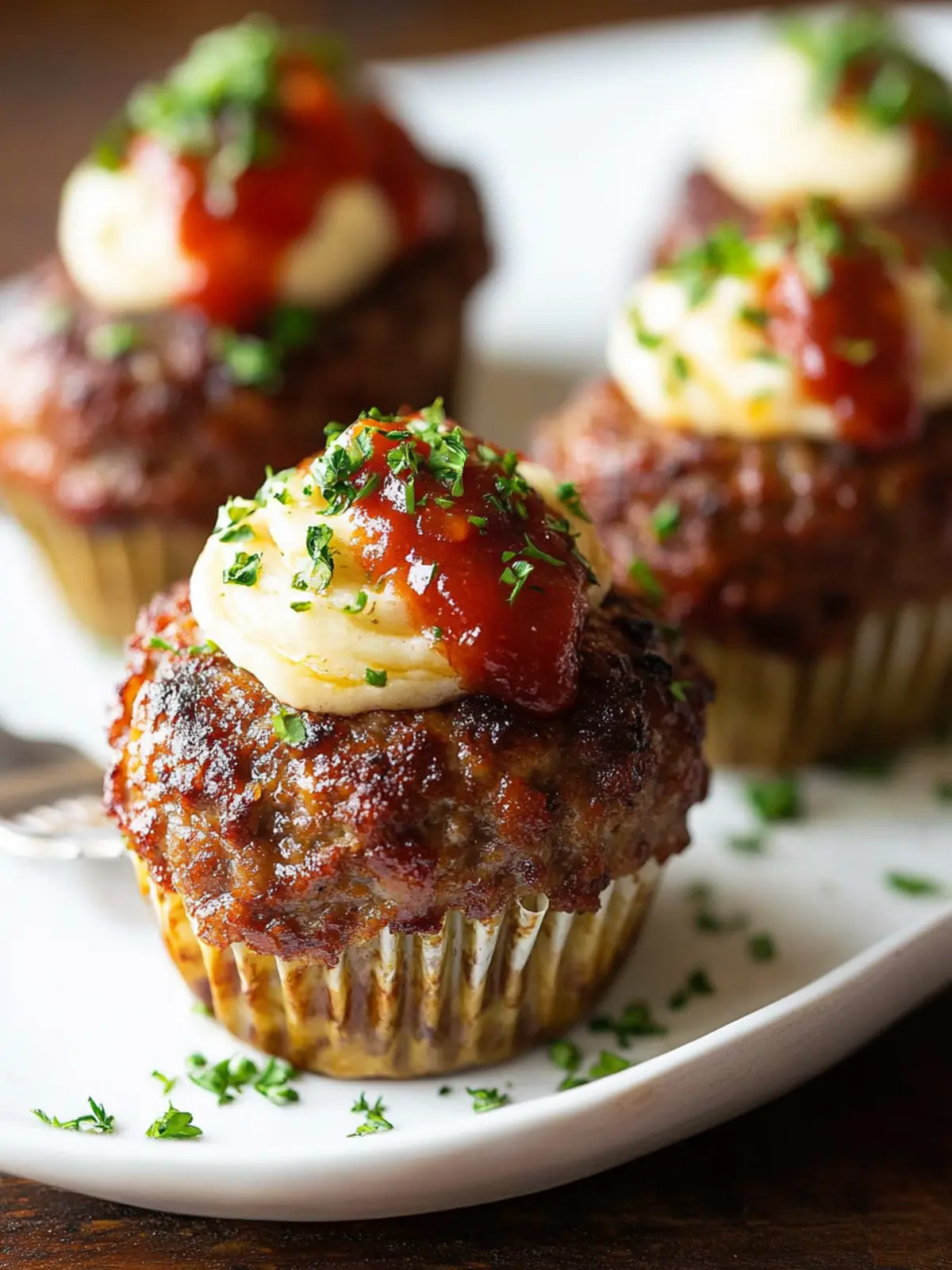 Mini Meatloaves (Meatloaf Cupcakes)