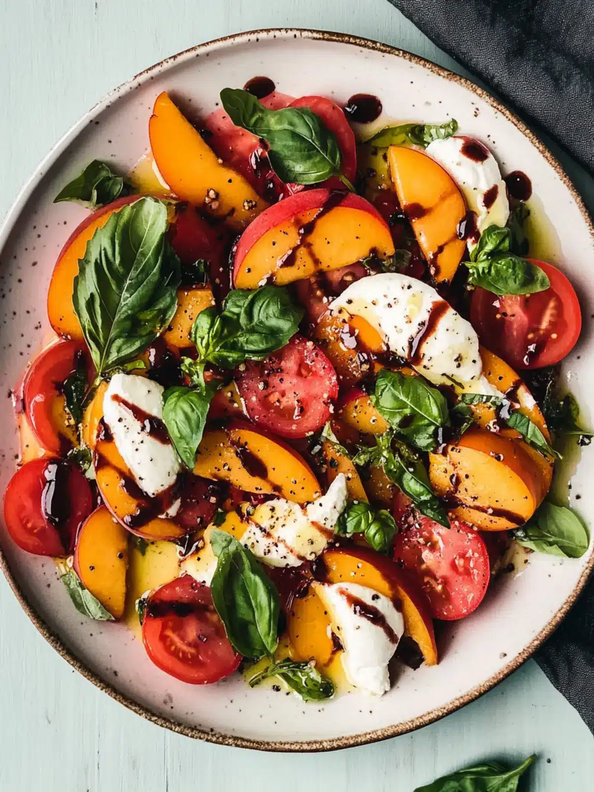 Heirloom Tomato and Peach Caprese Salad for Summer Bliss 4 Heirloom Tomato and Peach Caprese Salad