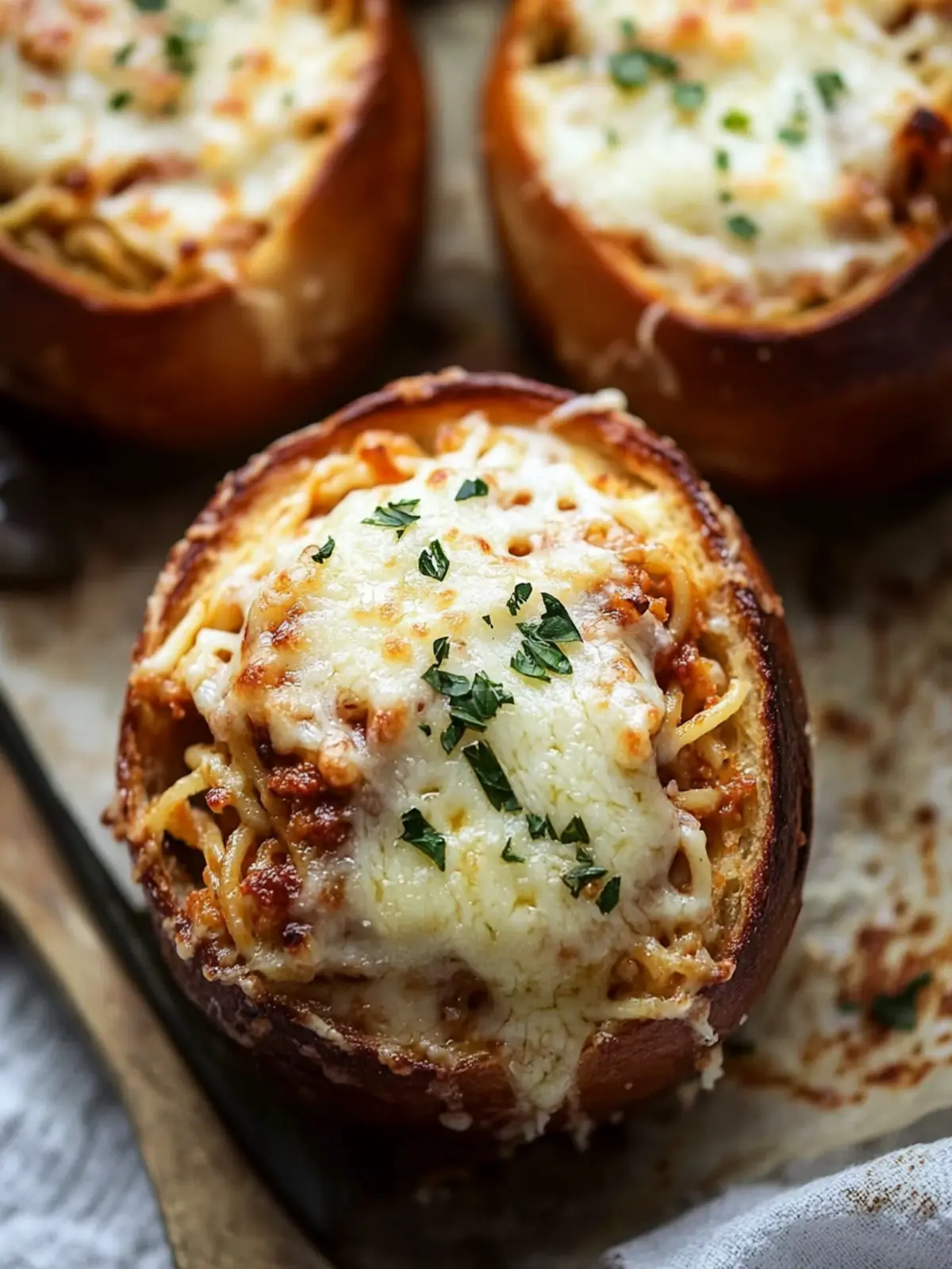 Spaghetti Garlic Bread Bowls That Transform Comfort Food 5 Spaghetti Garlic Bread Bowls