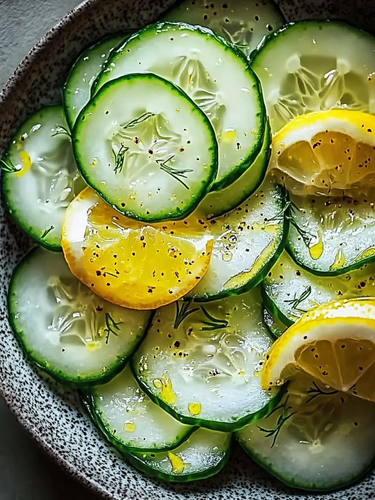 Crispy Cucumber Snack with Tangy Lemon Drizzle