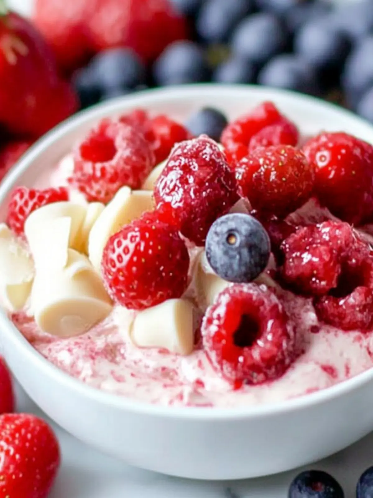 Decadent White Chocolate Chip Berry Cheesecake Dip Recipe 3 White Chocolate Chip Berry Cheesecake Dip