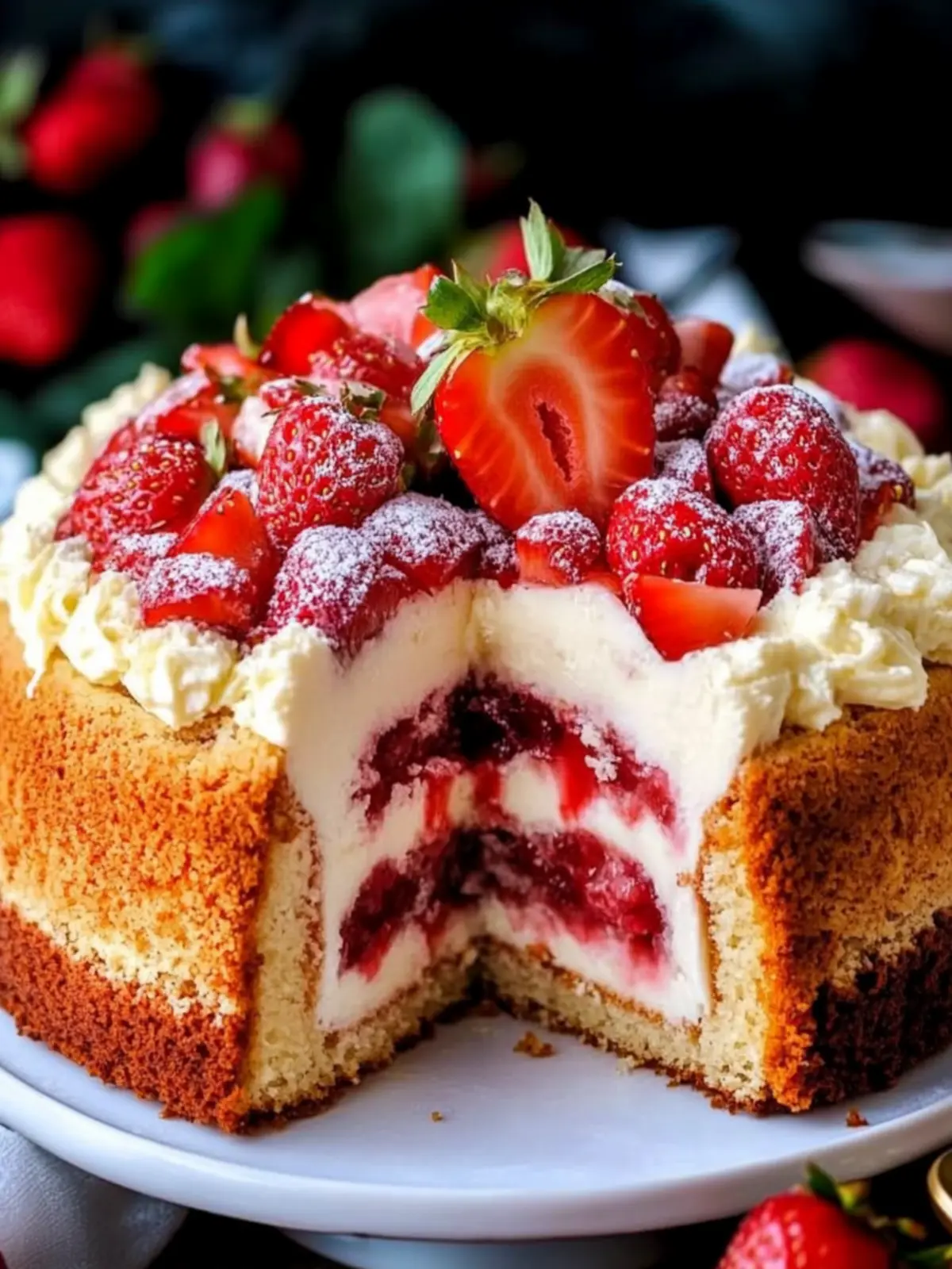 Indulge in Strawberry Cream Cheese Coffee Cake Bliss 3 Strawberry Cream Cheese Coffee Cake