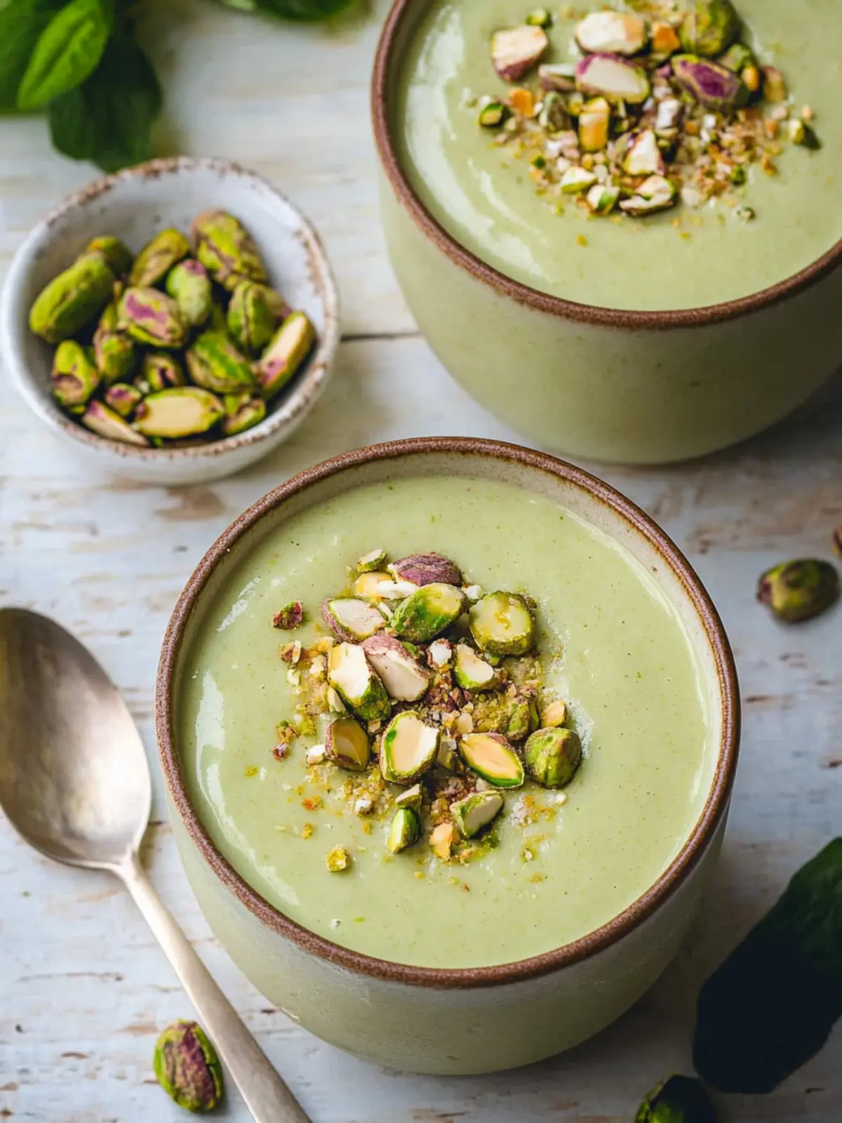 Creamy Pistachio Pudding with Coconut Whip Delight 4 Pistachio Pudding