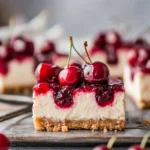 Amaretto Cherry Cheesecake Bars