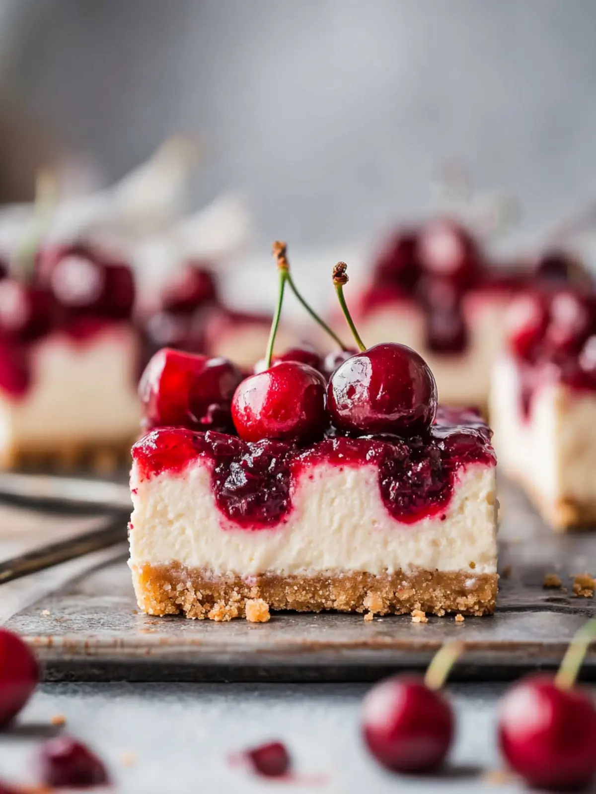 Indulge in Amaretto Cherry Cheesecake Bars Bliss 5 Amaretto Cherry Cheesecake Bars