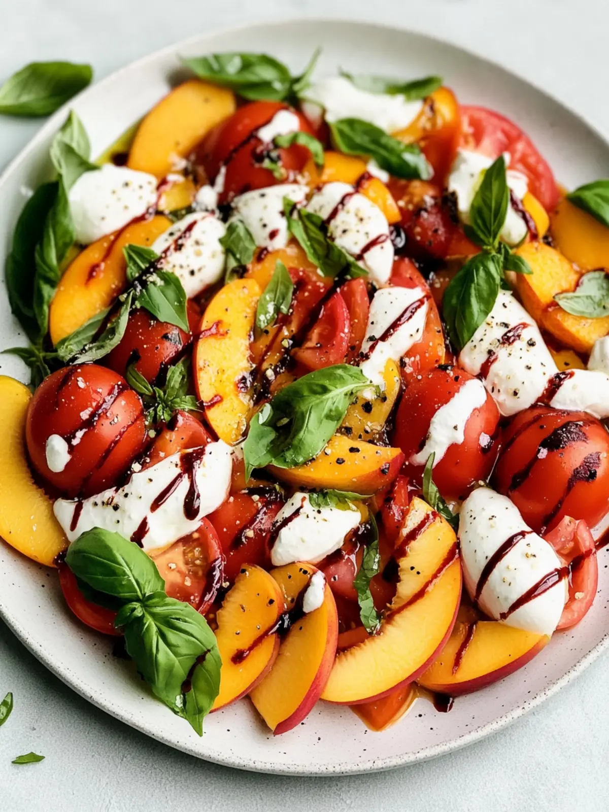 Heirloom Tomato and Peach Caprese Salad for Summer Bliss 5 Heirloom Tomato and Peach Caprese Salad