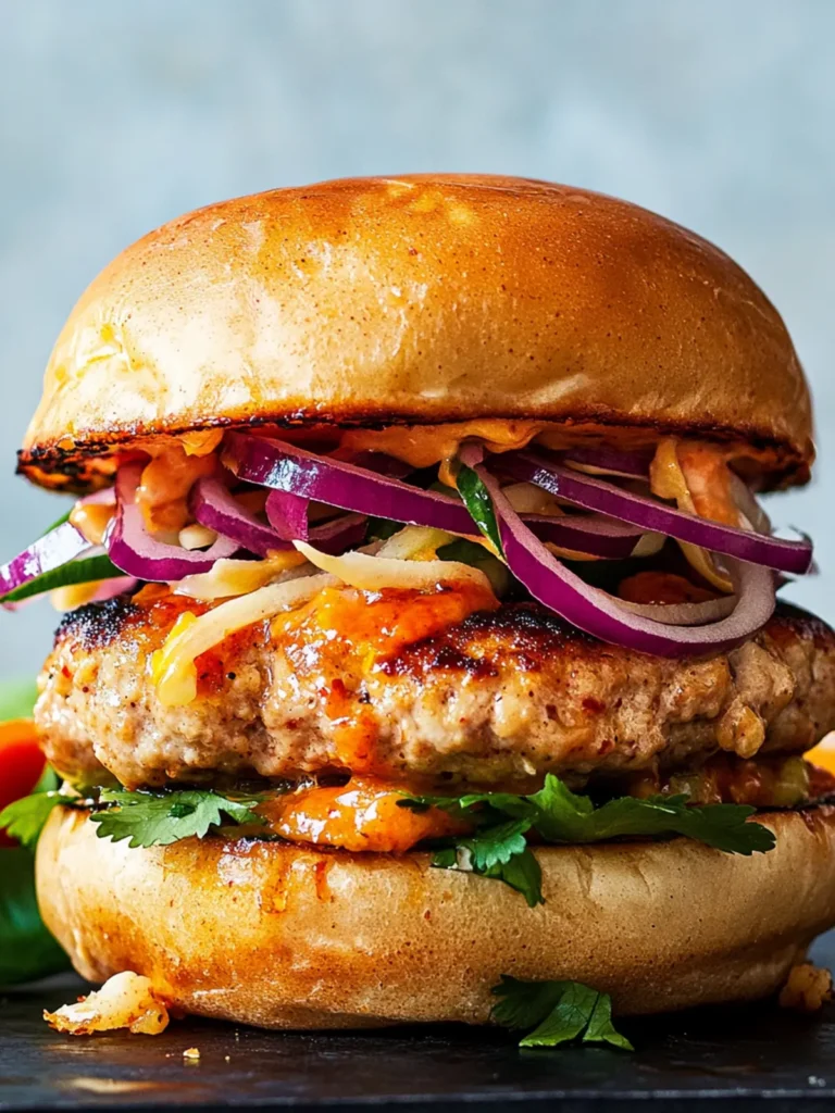 Thai Sweet Chili Turkey Burger