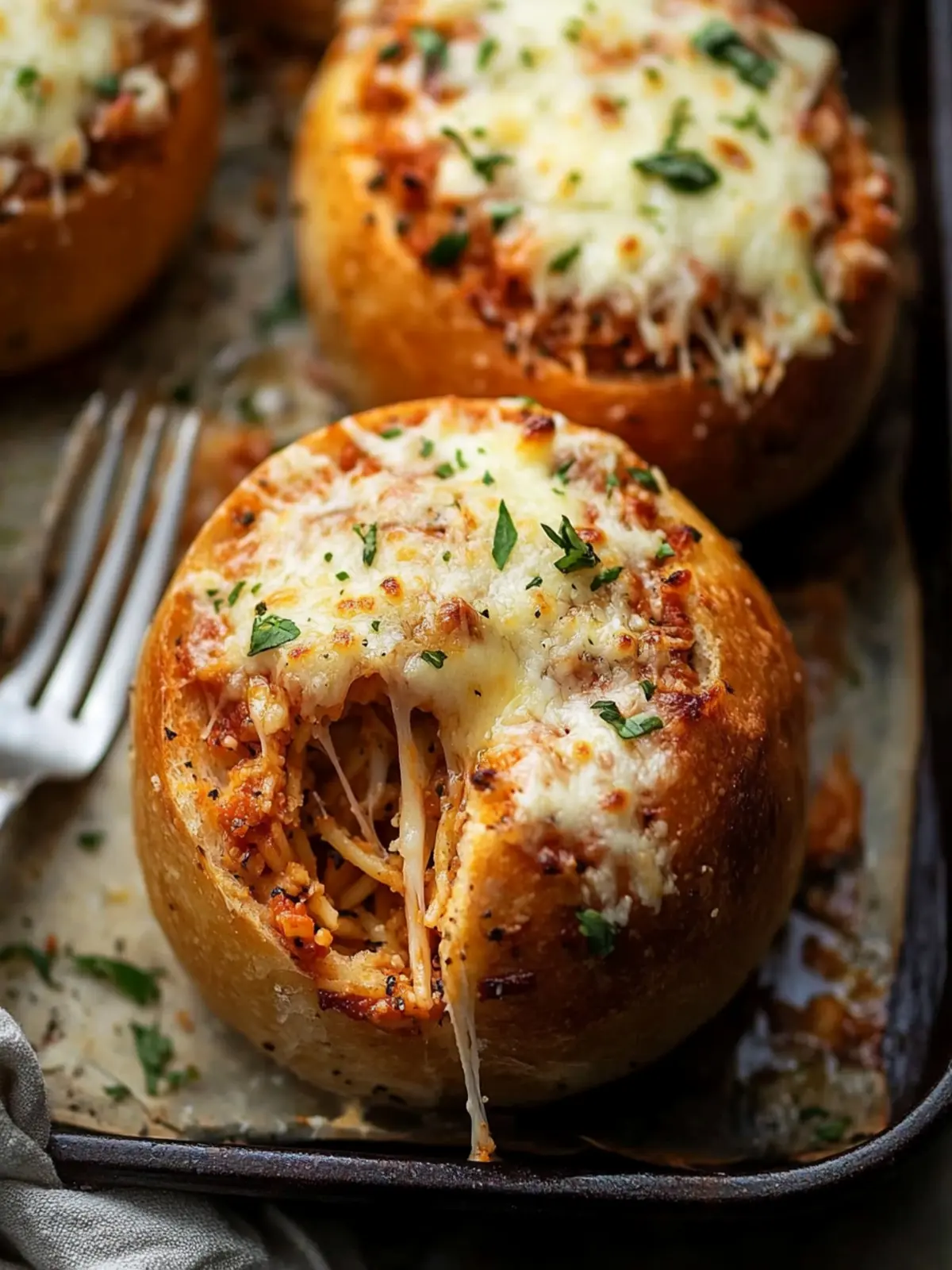 Spaghetti Garlic Bread Bowls That Transform Comfort Food 2 Spaghetti Garlic Bread Bowls