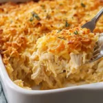 Cheesy Chicken Hashbrown Casserole