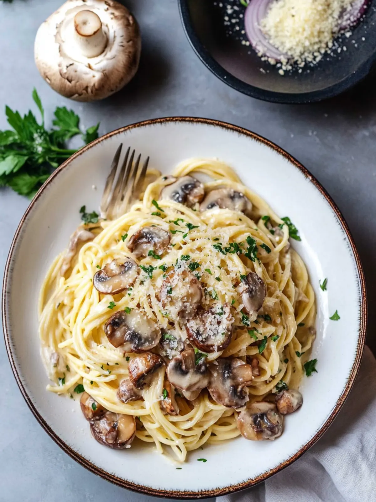 Lactose Free Carbonara with Mushrooms That'll Wow Your Tastebuds 2 Lactose Free Carbonara with Mushrooms
