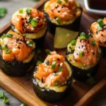 Baked Salmon Sushi Muffins