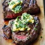 Garlic Chive Butter Grilled Steak