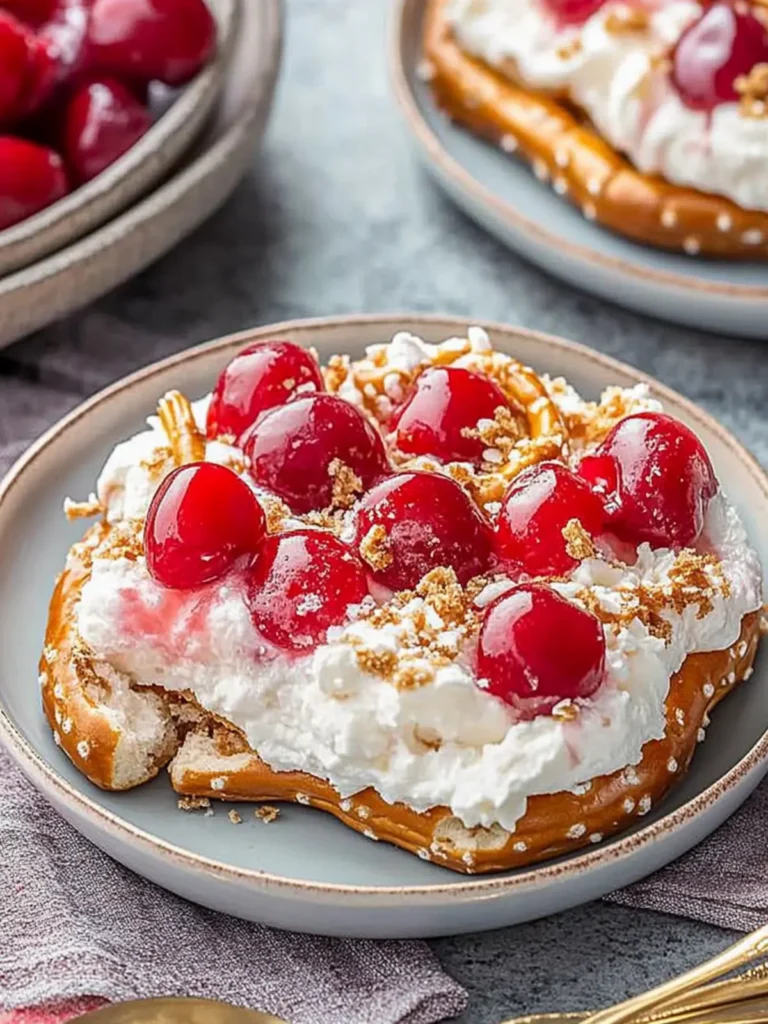 Cherry Pretzel Dessert