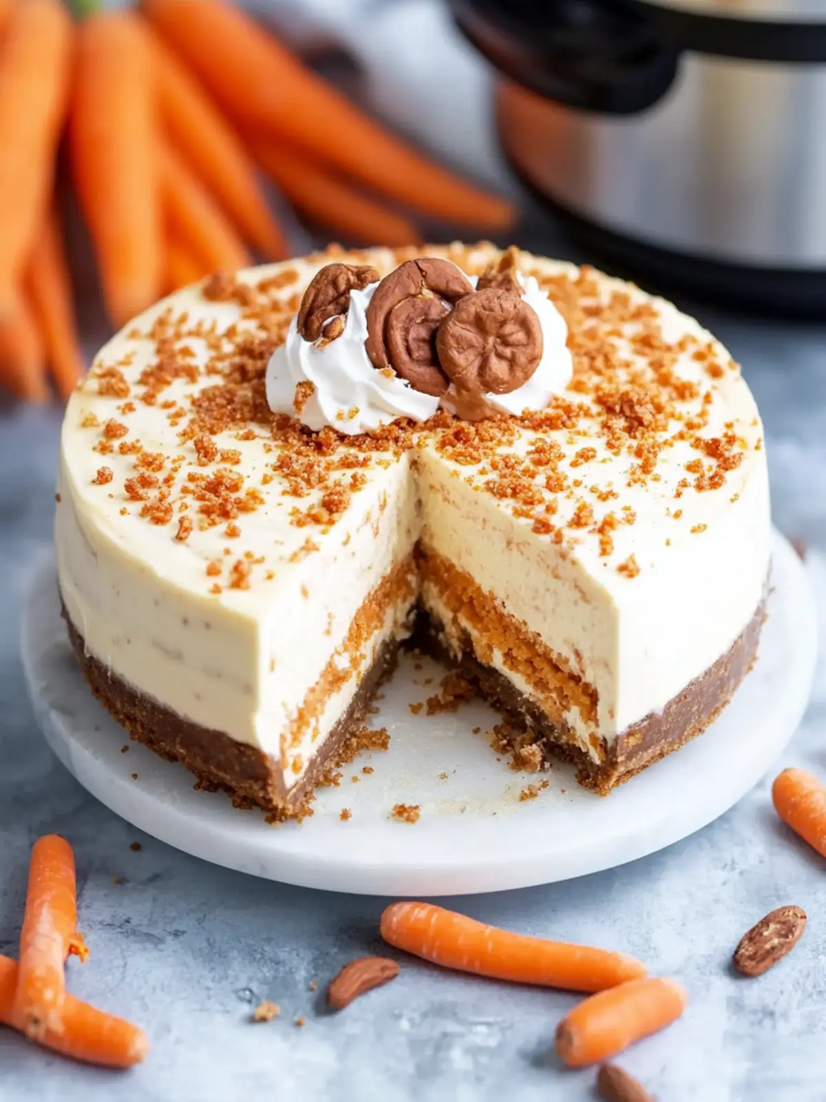 Instant Pot Carrot Cake Cheesecake You'll Crave Every Time 4 Instant Pot Carrot Cake Cheesecake